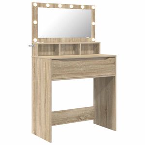 vidaXL Guļamistabas ģērb&scaron;anās galdiņi Sonomas ozols 80 x 39,5 x 135 cm