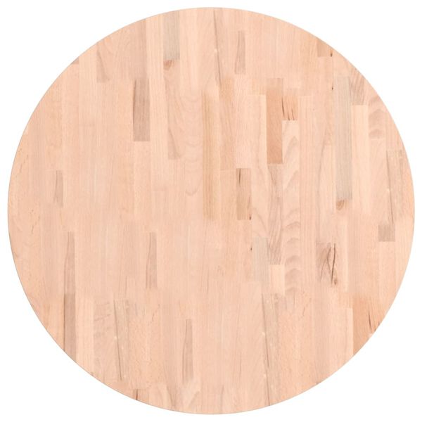 vidaXL galda virsma, &Oslash;80x2,5 cm, apaļa, dižskābarža masīvkoks