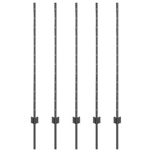 vidaXL Iegultais žogs 5 gab. Pelēka 160 cm