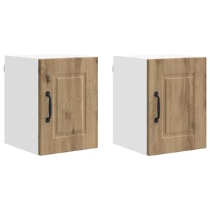 vidaXL Sienas skapis PORTO 2 pcs Artisānā ozols 30 x 31 x 40 cm