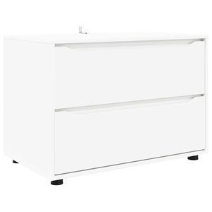 vidaXL Skapītis Balts 80 x 48 x 57 cm Inženierijas koks