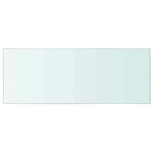 vidaXL sienas plaukti, 2 gab., 60x25 cm, caurspīdīgs stikls