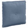 vidaXL Atpakaļ spilvens Zila 50 x 45 cm Korduroja audums
