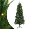 vidaXL Ziemassvētku eglīte su 300 LED ar statīvu Zaļa 240 cm PE