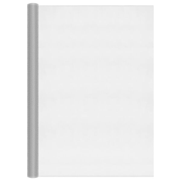 vidaXL siets, alumīnijs, 112x500 cm, sudraba krāsā