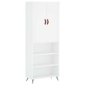 vidaXL augstais skapis, balts, 69,5x34x180 cm, inženierijas koks