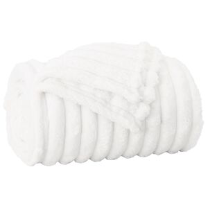 vidaXL Pleds Balts 150 x 130 cm Flīss