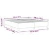 vidaXL Platformas gultas rāmis Krēmkrāsa 160 x 200 cm audums