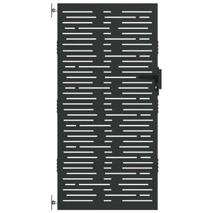 vidaXL dārza vārti, 85x175 cm, kortēna tērauds, kvadrātveida dizains