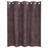 vidaXL Samta aizkari ar aizkariem 2 pcs Brūna 140 x 140 cm Samts