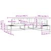 vidaXL Āra dīvānu komplekts 4 Gabals Dabisks un krējuma