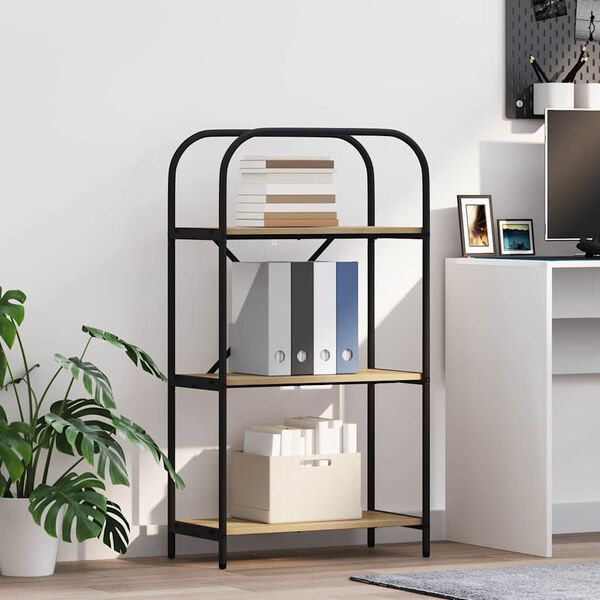 vidaXL Grāmatu plaukts Sonoma ozols 60 x 30 x 109 cm Inženierijas koks