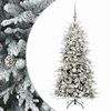 vidaXL Mākslīgā Saliekamā Ziemassvētku Egle 150 cm 150 LED Silti balts