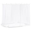 vidaXL Moskītu tīkls nojumei 220 mesh Balts 2 x 2 x 2 m Poliesters