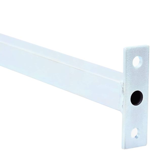 vidaXL Regulējamā loga dro&scaron;ības stiena 6 pcs Sudraba Tērauds