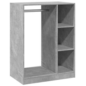 vidaXL skapis, betona pelēks, 77x48x102 cm, inženierijas koks