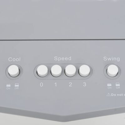 vidaXL gaisa kondicionieris, balts, pārvietojams, 264x255x680 cm, 80 W