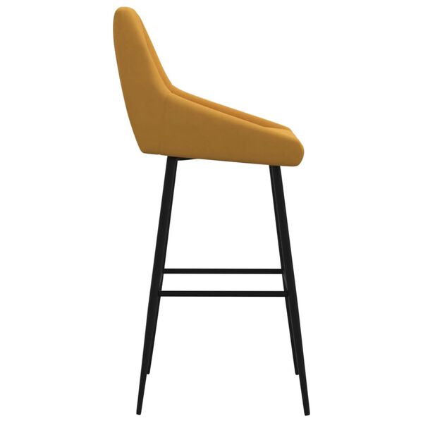 vidaXL bāra krēsli, 2 gab., brūns samts