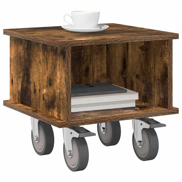 vidaXL Televizora stends Dūmaka ozols 37 x 35 x 35 cm