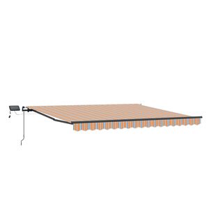 vidaXL Nolokāms markīze Daudzkrāsains 450 &times; 350 cm Audums un alumīnijs