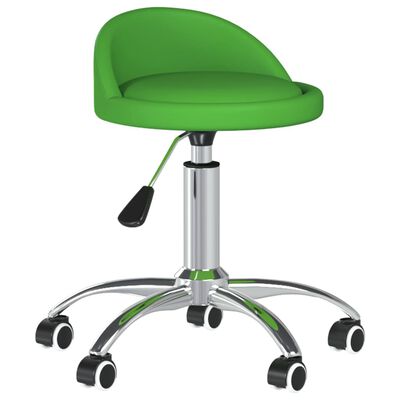 vidaXL salona krēsls, zaļa mākslīgā āda