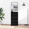 vidaXL Atvilktņu skapis Melna 40 x 41 x 76 cm Inženierijas koks