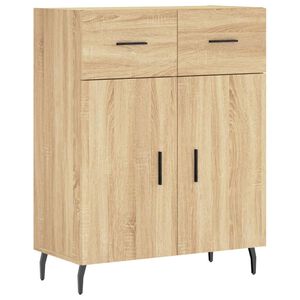 vidaXL kumode, ozolkoka krāsa, 69,5x34x90 cm, inženierijas koks