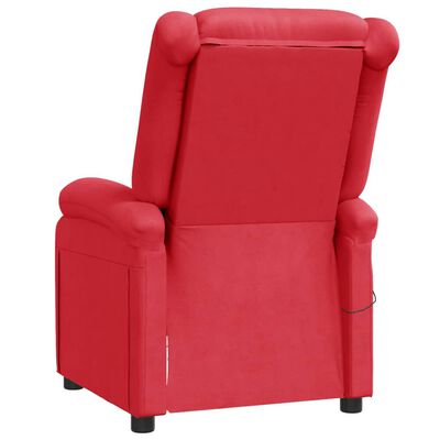 vidaXL masāžas krēsls, sarkana mākslīgā āda
