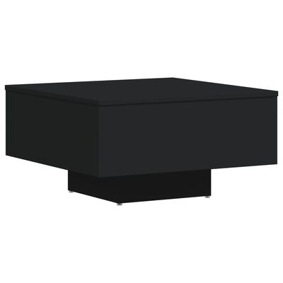 vidaXL kafijas galdiņš, melns, 60x60x31,5 cm, skaidu plāksne