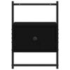 vidaXL sienas naktsskapītis, melns, 35x30x51 cm, inženierijas koks