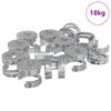 vidaXL Kameru bloķē&scaron;anas uzgriežņi 8372 pcs Sudraba Metāls