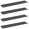 vidaXL Peldējo&scaron;ais plaukts 4 gab. Melns 100 x 18 x 2,5 cm Tērauds