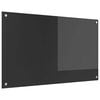 vidaXL Virtuves aizsargpaneļi Tum&scaron;i pelēks 100 x 60 cm rūdīts stikls