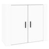 vidaXL kumode, balta, 80x33x70 cm, inženierijas koks