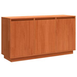 vidaXL Puse Brūns ozols 111 x 34 x 60 cm Ciets priedes koks
