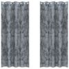 vidaXL Samta aizkari 2 gab. Sudrabaini pelēks 260 x 140 cm Samts