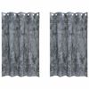 vidaXL Samta aizkari 2 gab. Sudrabaini pelēks 175 x 140 cm Samts