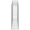 vidaXL arkveida gabiona grozi, 13gb., 200x30x100/120cm, cinkota dzelzs