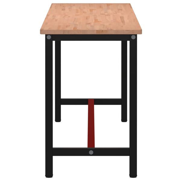 vidaXL darbagalds, 220x55x81,5 cm, dižskābarža masīvkoks un metāls