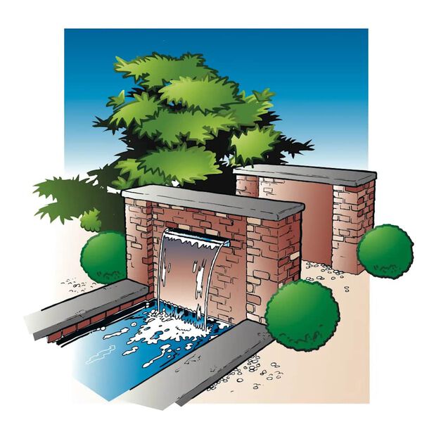 Ubbink ūdenskritums Niagara ar LED gaismām, 60 cm, nerūsējo&scaron;s tērauds