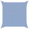 vidaXL Saulessargs Zila un balta 3,6 x 3,6 m HDPE