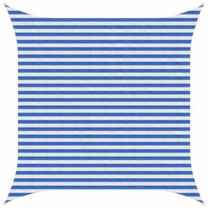 vidaXL Saulessargs Zila un balta 3,6 x 3,6 m HDPE