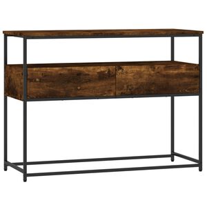 vidaXL konsoles galdiņ&scaron;, ozolkoka, 100x40x75 cm, inženierijas koks