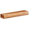 vidaXL sienas plaukti, 2 gab., 60x17x8 cm, akācijas masīvkoks