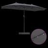 vidaXL Dārza parasols Antracīts 385 x 209 x 244 cm Poliesters