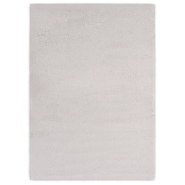 vidaXL paklājs, 120x160 cm, mākslīga tru&scaron;a āda, pelēks