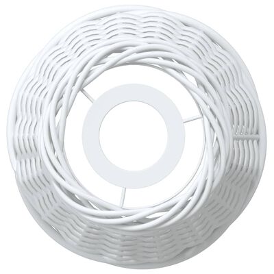 vidaXL griestu lampas abažūrs, balts, Ø15x12 cm, pīts