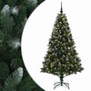 vidaXL Mākslīgā Ziemassvētku eglīte ar rotājumiem 180 cm 300 LED