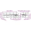 vidaXL Āra dīvānu komplekts 7 pcs Dabiska Cietā akācijas koks
