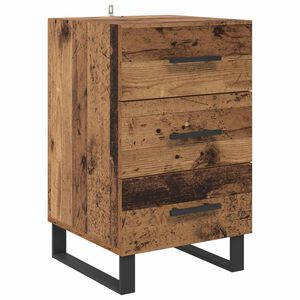 vidaXL Nakts skapītis Vecs koks 40 x 40 x 66 cm Inženierijas koks
